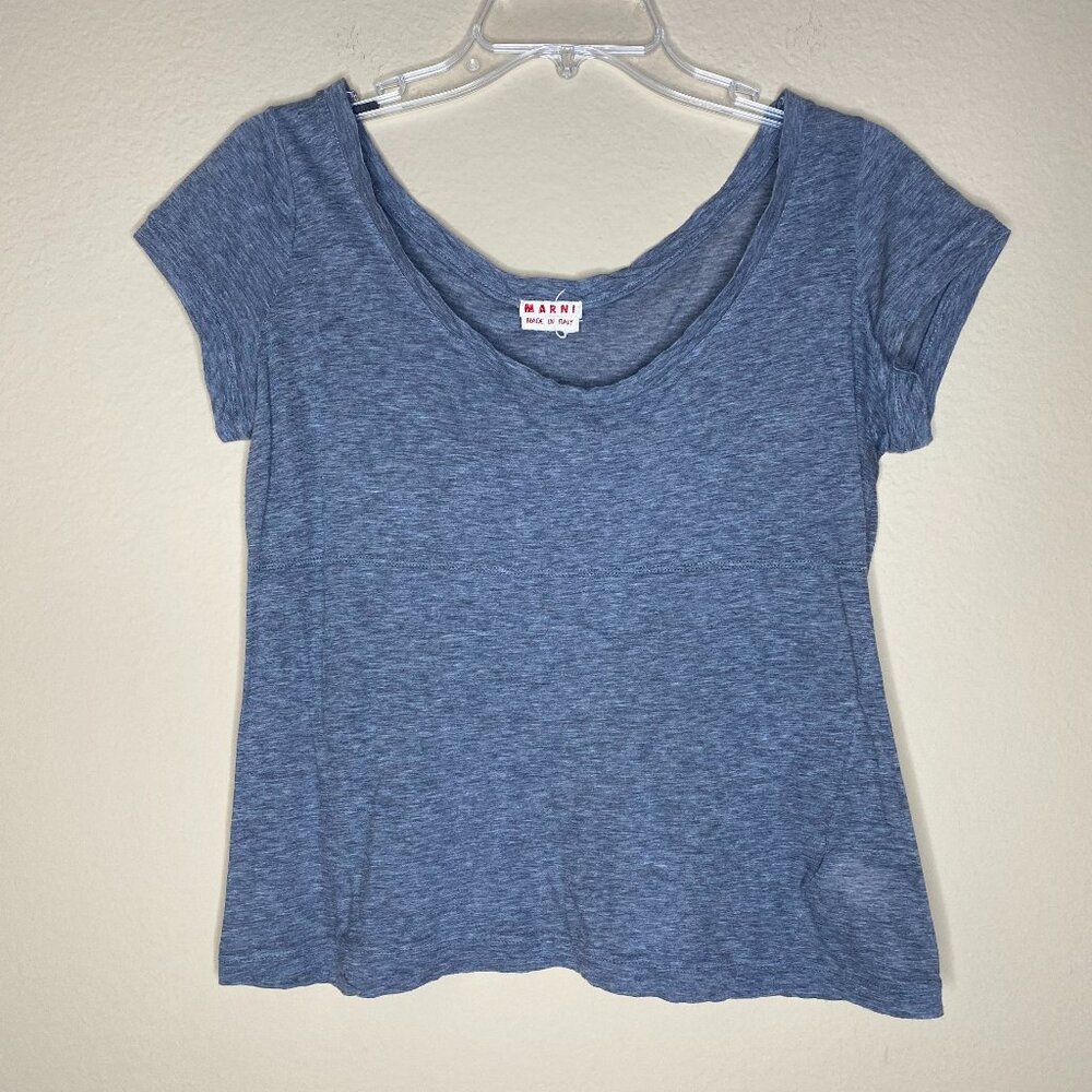 marni lightweight cap sleeve top